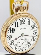 WOW 60 Hour 1928 Illinois 16S 21J Bunn Special Mainline Railroad Pocket Watch