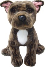 12" Brindle Staffordshire Bull Terrier teddy toys Staffie soft toy dogs Staffies