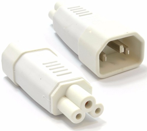 Iec c14 male plug - male, to