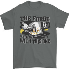Blacksmith the Forge is Strong With This One Mens T-Shirt 100% Cotton