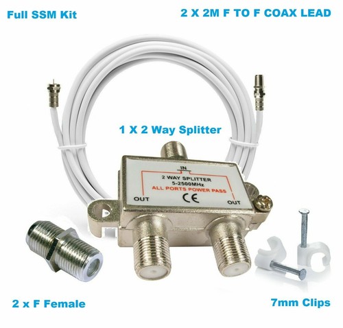 Way splitter kit for cable - splitter,