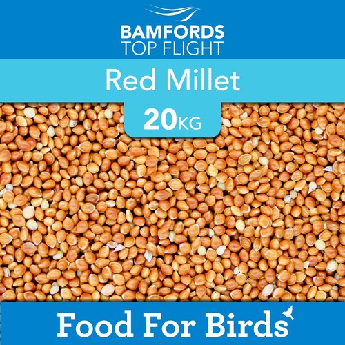 Red millet 20kg bird seed - bird,