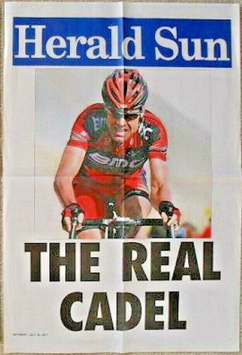 Cadel evans signed - evans, de