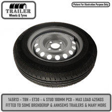 145/80R13 Trailer Wheel and