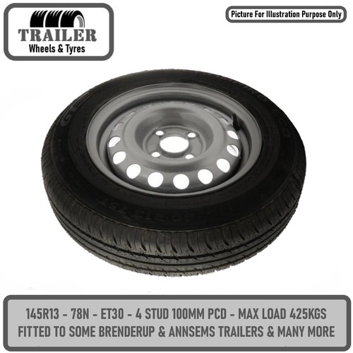 145 80r13 trailer wheel - 145/80r13,