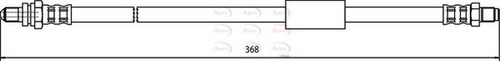 Apec brake hose - hose, left