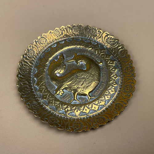 Indian metal gold patterned - indian,
