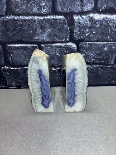 Blue purple crystal geode - crystal,