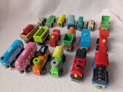 Wooden trains bundle railway - trains,