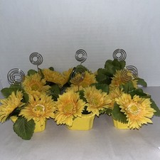 Set Of 6 Artificial Sunflower