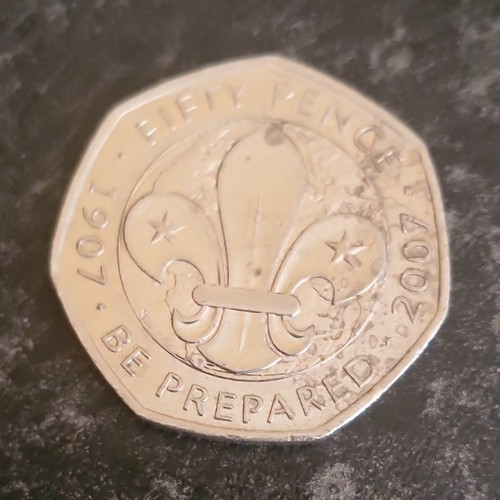 2007 50p coin elizabeth ii - elizabeth,