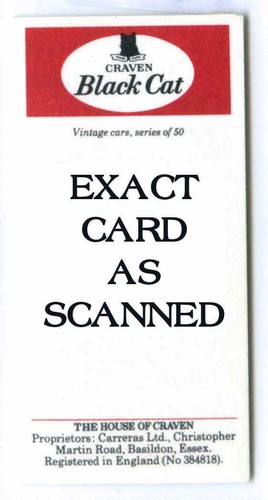 Vintage cars black cat - 1-50,