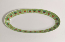 Trade Winds Tableware Serving Dish Bread Vegetables Herbs Green White