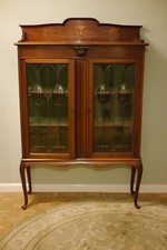 antique display cabinet with