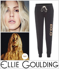 Ellie Goulding Joggers Size UK L EG.O Jogging Bottoms Organic Cotton - Black