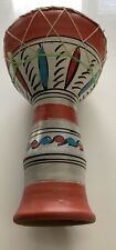 Hand Painted Stone Bongo Drum 25 Cms Approx Tall