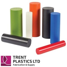 PVC Rod - Black, Grey, Red Round Bar Cut to Size UPVC Plastic
