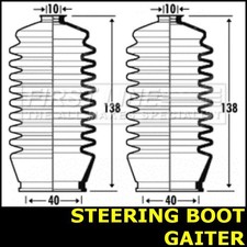Steering Boot Gaiter Fits
