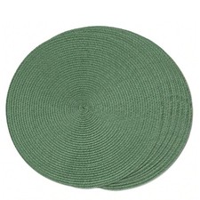 Set of 6 Round Placemats Woven