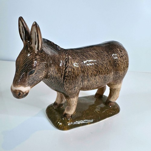 Quail ceramics donkey figurine - ceramics,