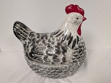 Vintage Large Ceramic Chicken Egg Holder