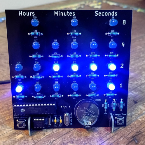 Binary clock kit - binary,