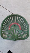  Walter A Wood  Cast iron implement seat