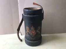 Antique Leather Cordite Shell Carrier With Royal Crest - 41cm High