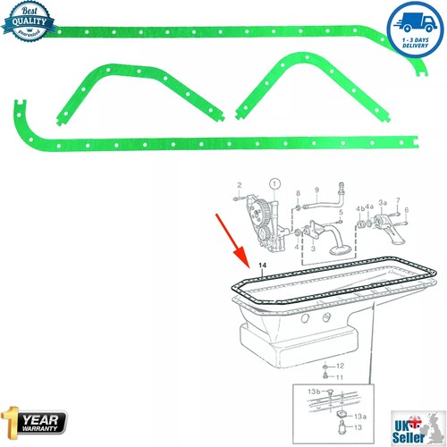 Wet sump gasket - sump,