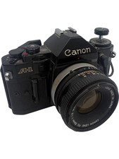 Canon A-1 Film Camera with 50mm Lens Used