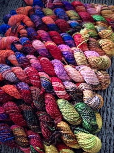 Hand dyed high twist sock - hand,