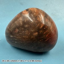 Carnelian pebble crystal