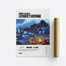 Monkey Island 2: LeChuck's Revenge (1991) Video Game Art Poster / Print