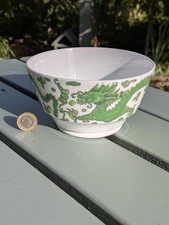 Coalport - Green Dragon - Large Sugar Bowl or Slops Bowl - Antique 