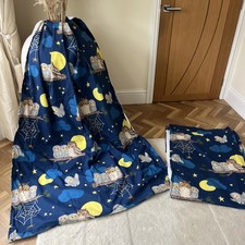 A Fabulous Pair Of IKEA Vandring Uggla blackout Curtains With A Print Of Owls