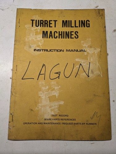 Lagun turret milling machine - lagun,