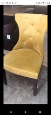 Lovely Velvet Mustard Chair