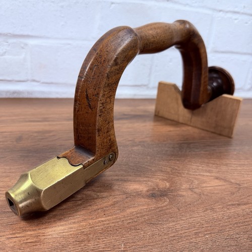 Antique wooden brass - &,