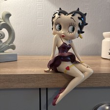 Betty Boop Shelf Sitter Figurine Purple Glitter Dress KFS Collection
