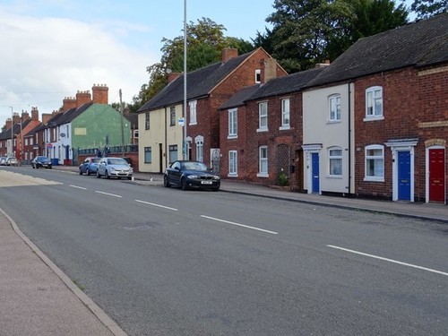 Photo 6x4 houses upper - houses, on