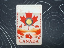 2025 Niue Maple Leaf | 1/1000th oz .9999 Fine Gold Coin | In Collectible Card