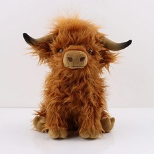 Cuddly Living Nature Highland Cow Soft Toy Kid Stuffed Teddy Plush Doll Toy