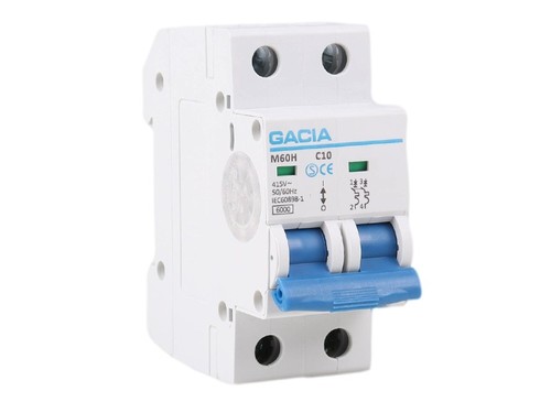 Gacia amp double pole mcb - 10,