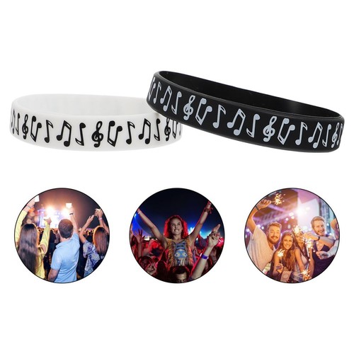 Pcs wrist bands silicone - 10,