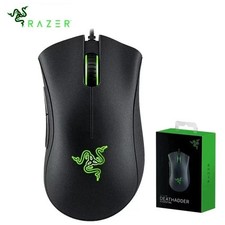 Razer DeathAdder Essential Wired Gaming Mouse 6400DPI Office White Black NEW UK