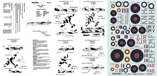 Rafdec decals lancaster - decals, 1/72