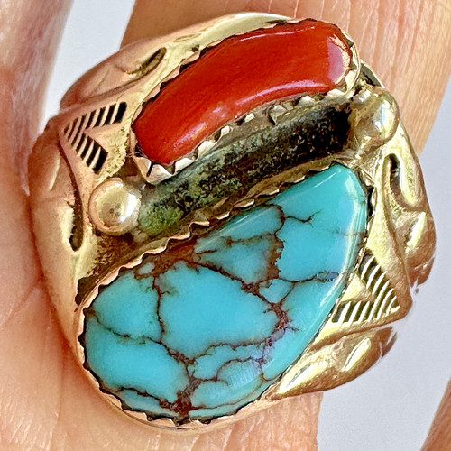 Mens turquoise navajo band - mens,