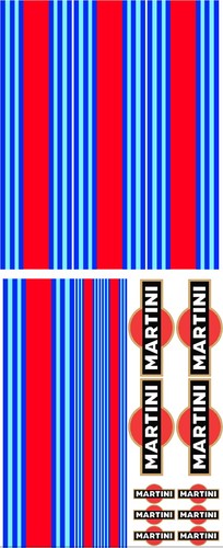 Martini decals rally - martini,