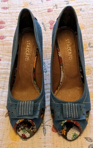 Uk6 staccato blue leather - 40,