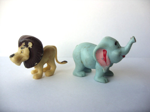 Elephant and lion cartoon - elephant,